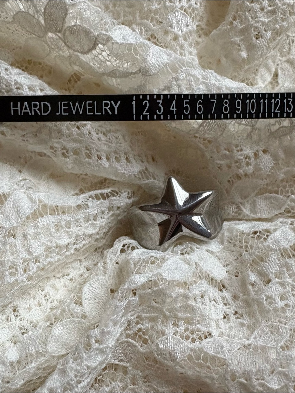 Hard Jewelry Star Ring Size 7